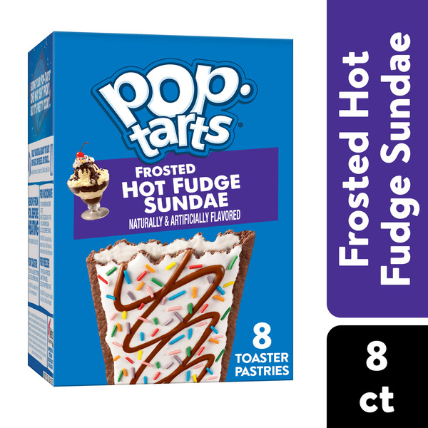 Pop-Tarts Frosted Hot Fudge Sundae Toaster Pastries, Breakfast Foods, 8 Count