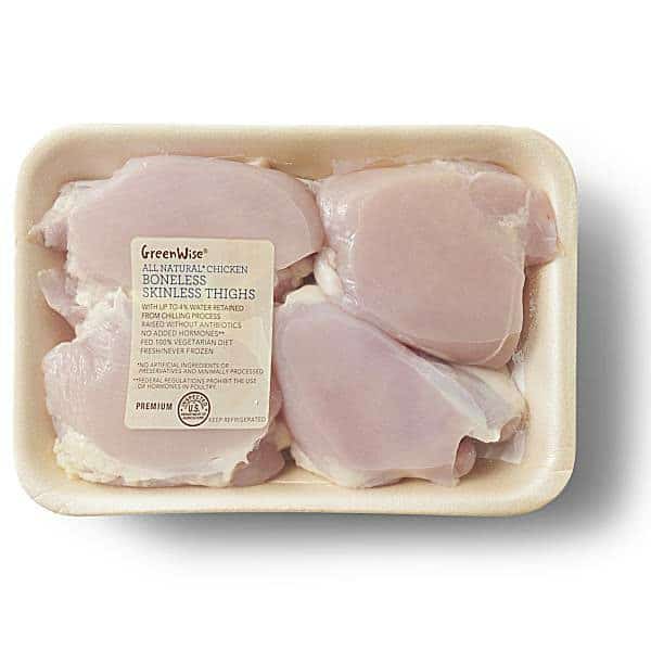 GreenWise Boneless Skinless Chicken Thighs, USDA Grade A, Antibiotic-Free