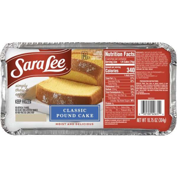 Sara Lee Pound Cake, Classic