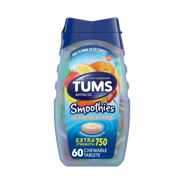 TUMS Chewable Extra Strength Antacid Tablets