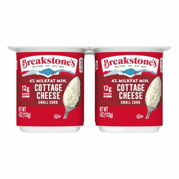 Breakstone's Small Curd 4% Milkfat Min. Cottage Cheese oz. ( 4 - 4 oz Cups)