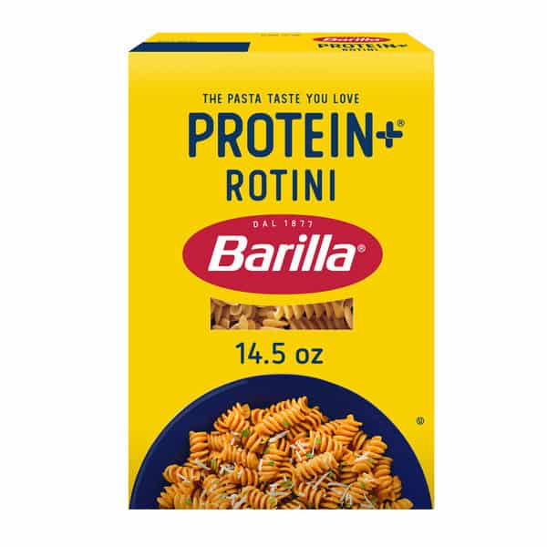 Barilla Protein+ (Plus) Rotini Pasta - Plant Based Pasta - Made from Lentils, Chickpeas & Peas