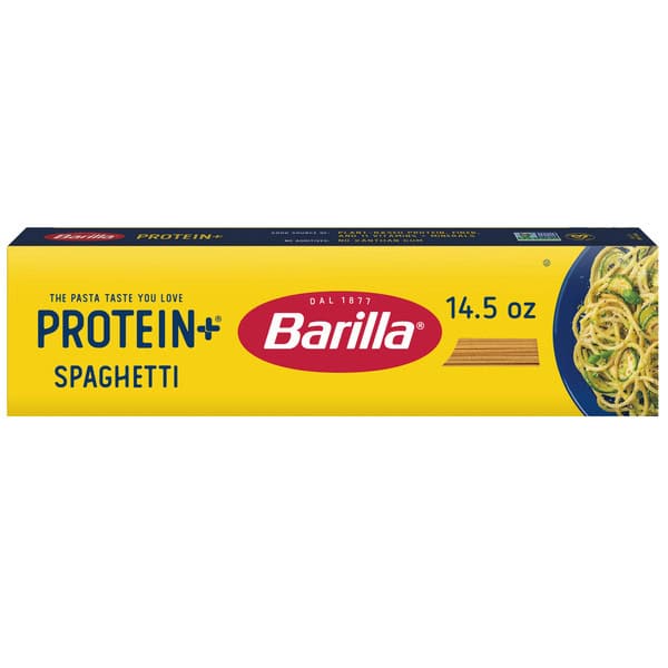 Barilla Protein+ (Plus) Spaghetti Pasta - Plant Based Pasta - Made from Lentils, Chickpeas & Peas