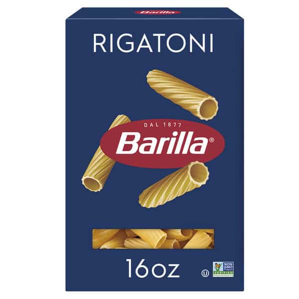 Barilla Rigatoni - Non-GMO Pasta Made with Durum Wheat Semolina & Kosher Certified