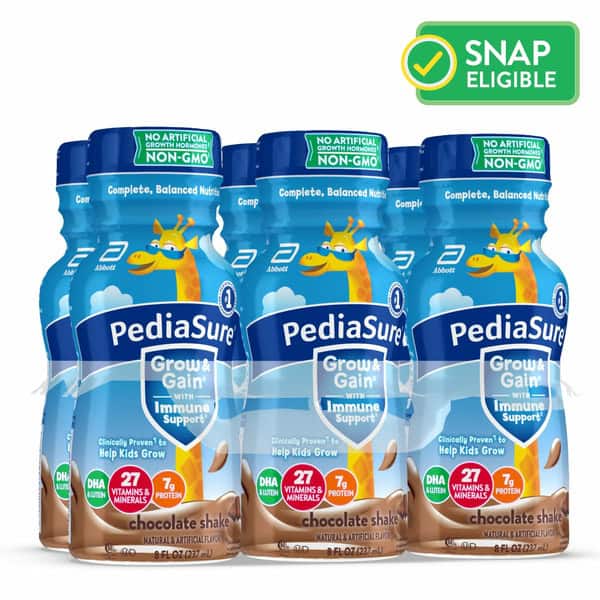 PediaSure Grow & Gain with Immune Support, Kids Protein Shake, 7g Protein, Chocolate