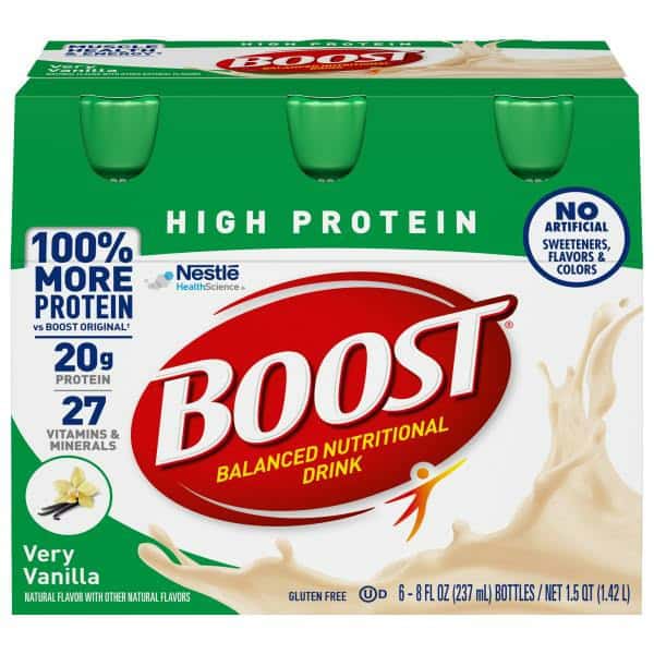 BOOST High Protein Nutritional Drink, Very Vanilla, 20 g Protein