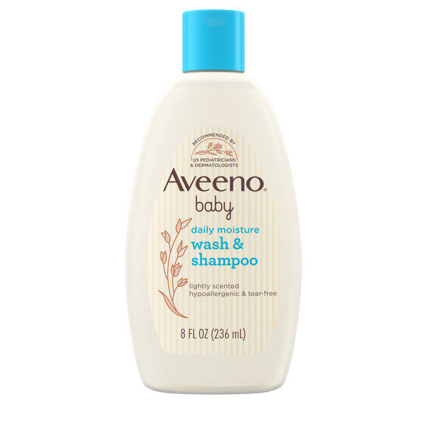 Aveeno Daily Moisture Body Wash & Shampoo, Oat Extract, 8 fl. oz