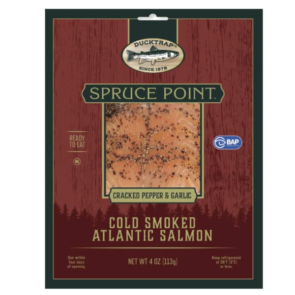 Ducktrap River of Maine Spruce Point Atlantic Salmon, Pepper & Garlic