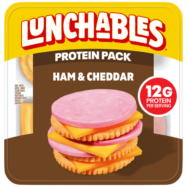 Lunchables Ham & Cheddar Cheese with Crackers Kids Lunch Snack Kit