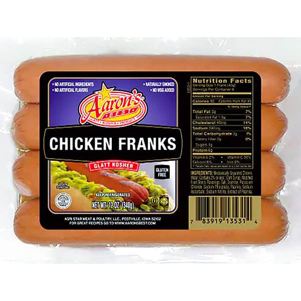 Aaron's Best Kosher Chicken Franks