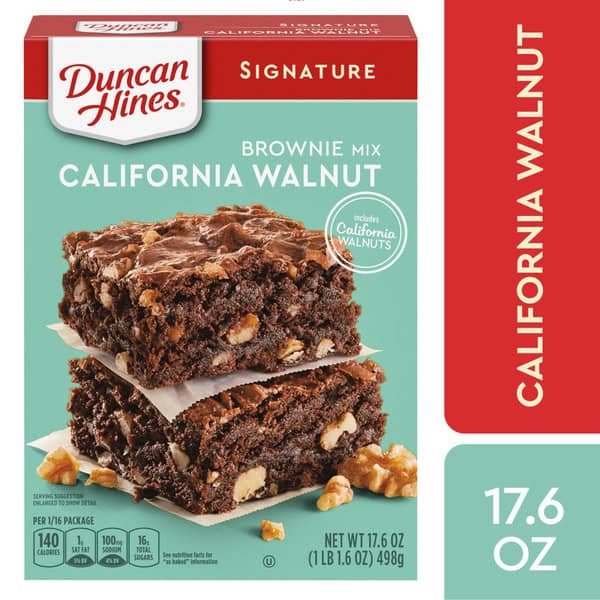 Duncan Hines California Walnut Brownie Mix, Baking Mix