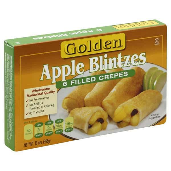 Golden Apple Blintzes Filled Crepes