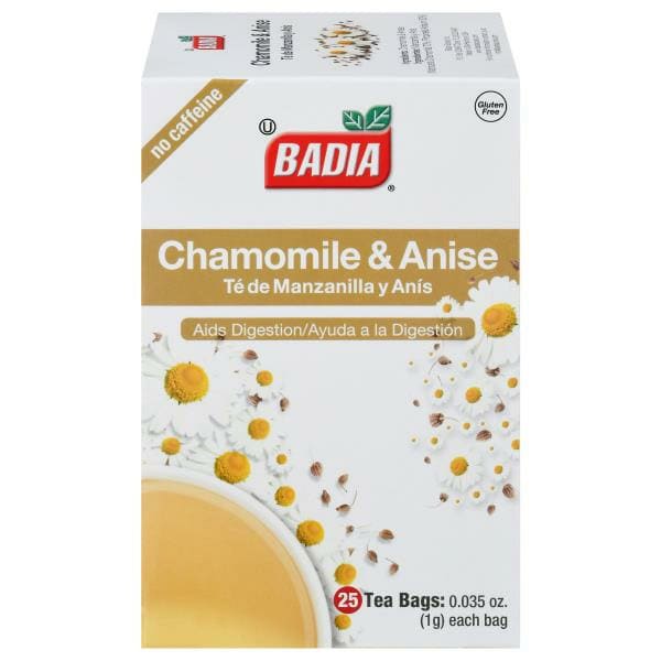 Badia Spices Tea, Chamomile & Anise, Tea Bags