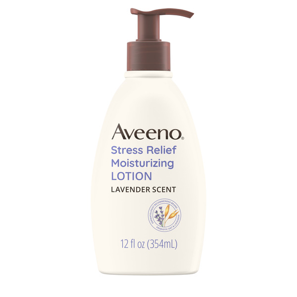 Aveeno Stress Relief Moisturizing Lotion, Lavender Scent, 12 fl. oz