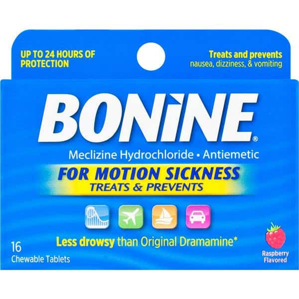 Bonine Meclizine HCL, Chewable Tablets