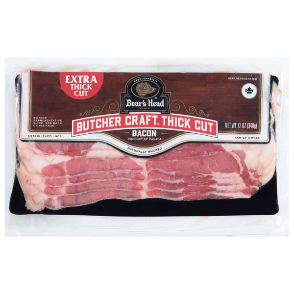 Boar's Head Smoked Sliced Bacon Thick Cut