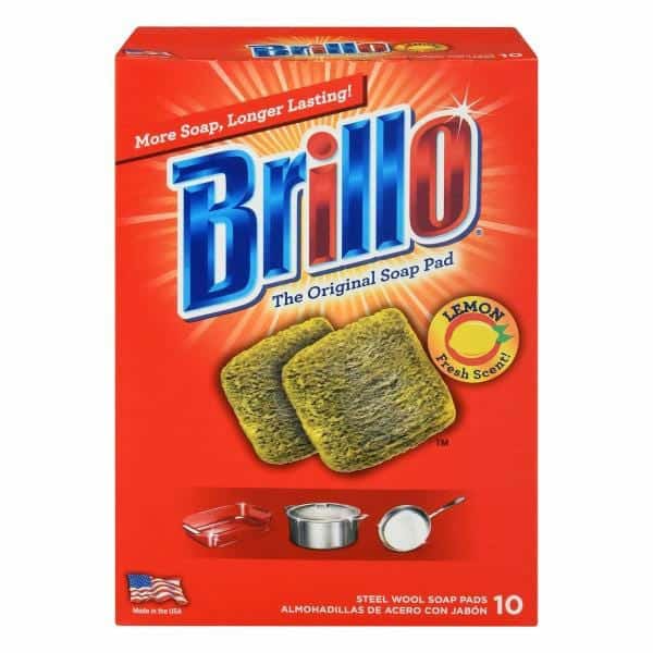 Brillo Soap Pads, Steel Wool, Lemon