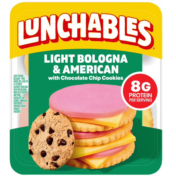 Lunchables Light Bologna & American Cheese Cracker Stackers Kids Lunch Snack Kit