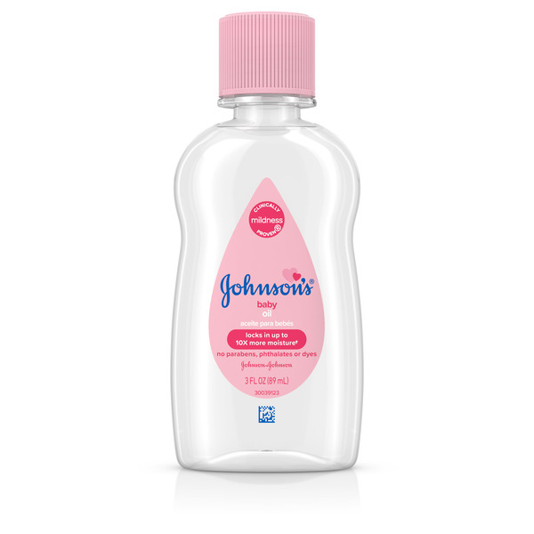Johnson's Oil, Mineral Oil, Baby Massage Oil, Original, 3 fl. oz