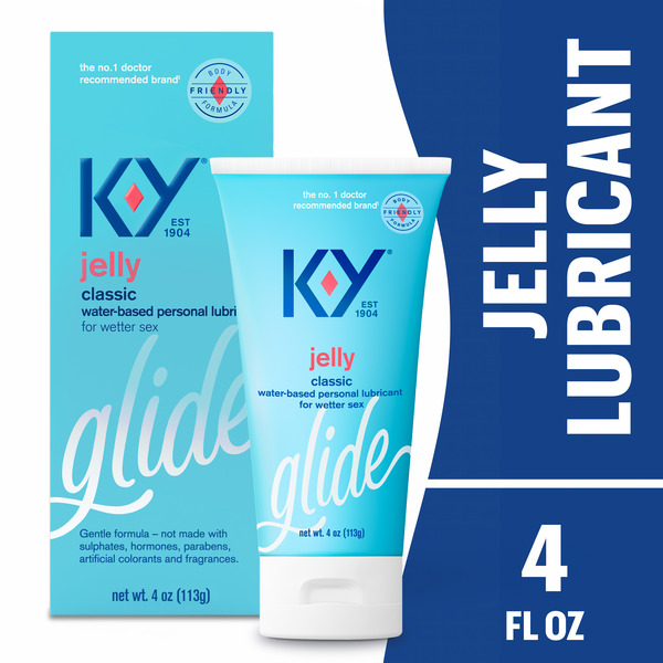 K-Y Jelly Personal Water Based Lubricant, Premium Water Based Lube For Men & Women