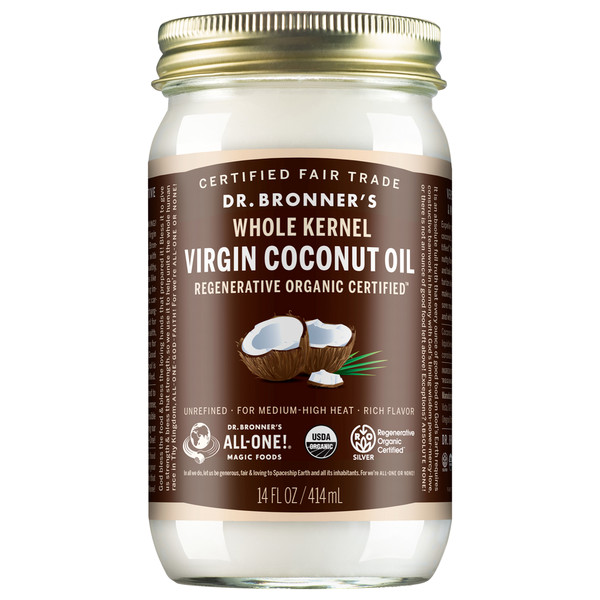 Dr. Bronner's Coconut Oil, Virgin, Whole Kernel