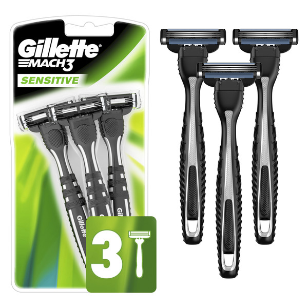 Gillette Mach3 Sensitive Men’s Disposable Razors
