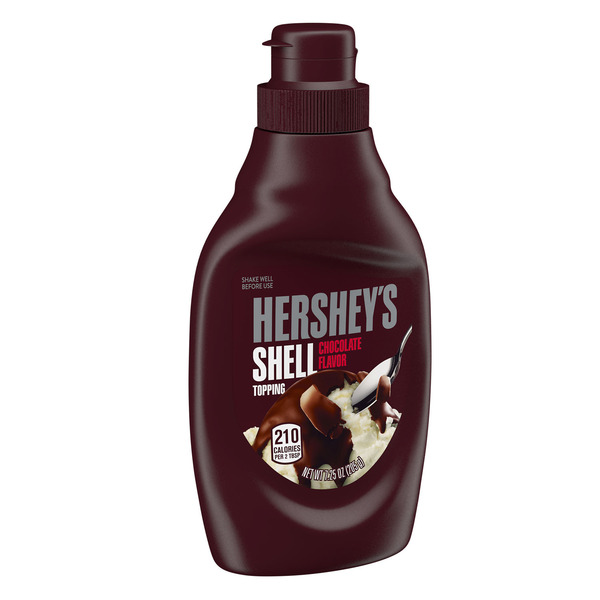Hershey's Chocolate Flavored Shell Topping Bottle, 7.25 oz