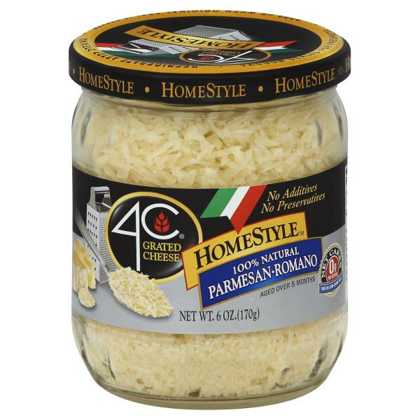 4C Foods Cheese, Grated, Parmesan-Romano