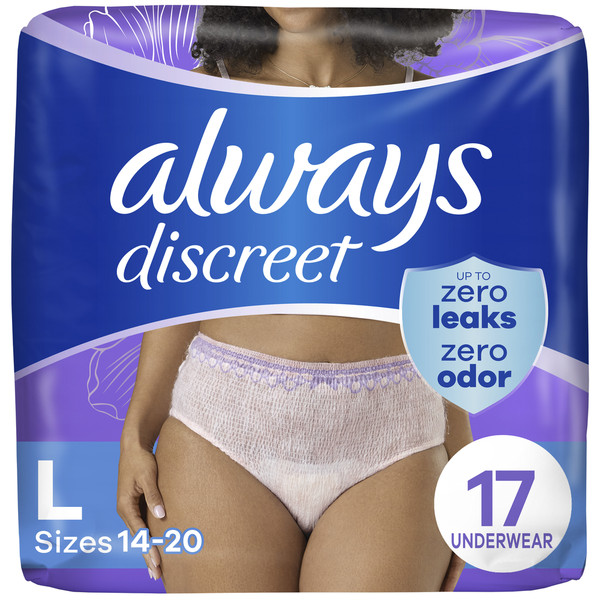 Always Discreet Incontinence Underwear, Maximum