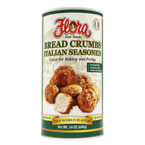 Flora Fine Foods Bread Crumbs, Italian Seasoned