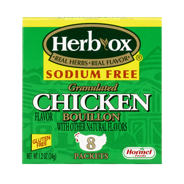 HERB-OX Instant Sodium Free Chicken Broth, 1.2 OZ