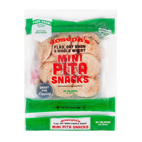 Joseph's Free From Flax, Oat Bran and Whole Wheat Mini Pita Snacks
