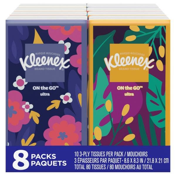 Kleenex On-the-Go Facial Tissues 3 Ply