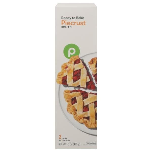 Publix Pie Crust, Rolled, 9 Inch