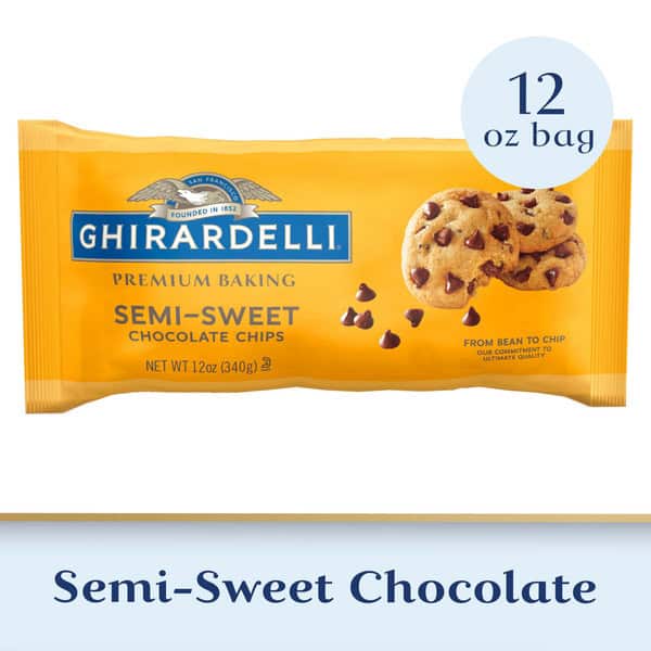 Ghirardelli Semi-Sweet Chocolate Premium Baking Chips, Chocolate Chips for Baking