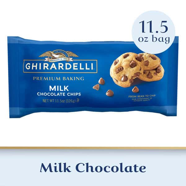 Ghirardelli Milk Chocolate Premium Baking Chips, Chocolate Chips for Baking