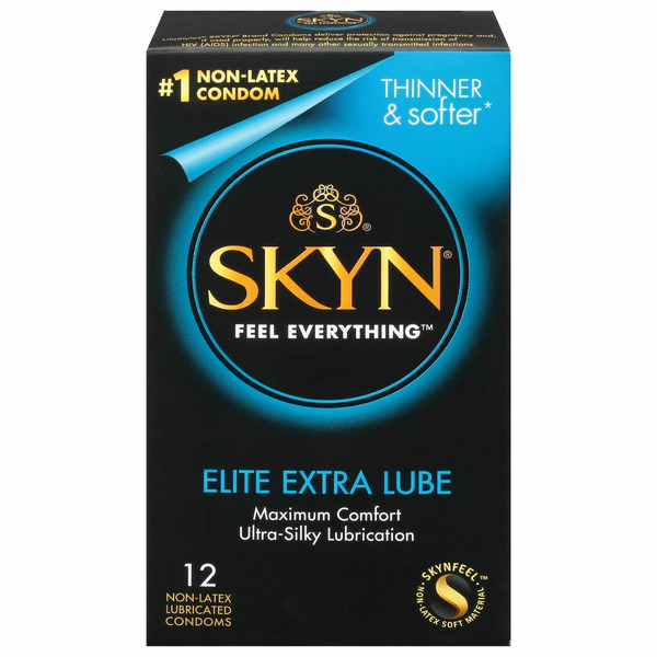 SKYN Elite Extra Lube Non-Latex Condoms