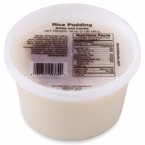 Publix Bakery Rice Pudding