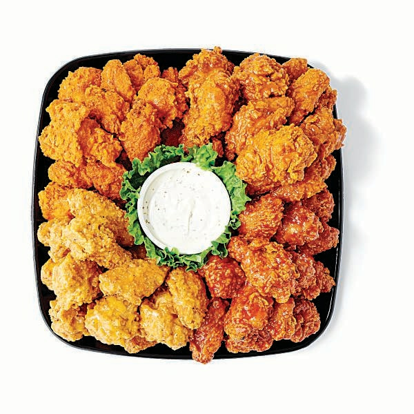Publix Deli Served Fresh Chilled Wing Sampler Platter Large Serves 26-30 (Requires 24-hour lead time)