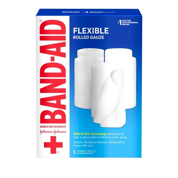 BAND-AID Of First Aid Products Flexible Rolled Gauze