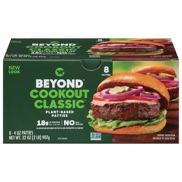 Beyond Meat Cookout Classic, Plant-Based Burger Patties