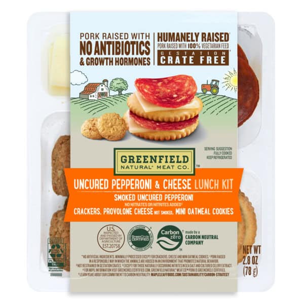 Greenfield Natural Meat Co. Pepperoni & Cheese Lunch Kit