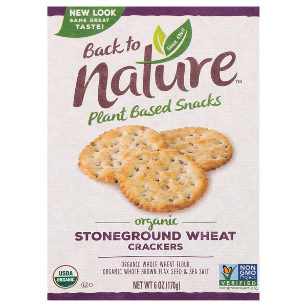 Back to Nature Organic Stoneground Wheat Crackers