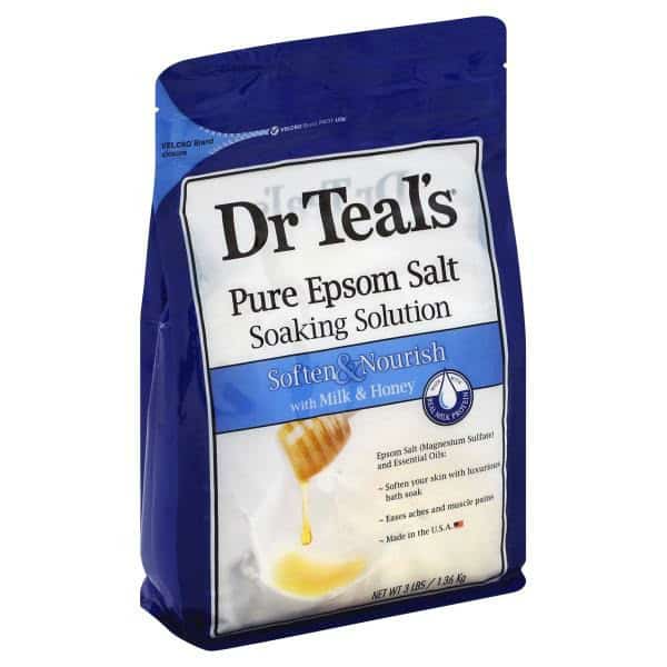 Dr Teal’s Soaking Solution, Pure Epsom Salt, Soften & Nourish, with Milk & Honey