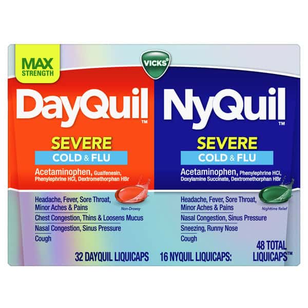 Vicks Dayquil And Nyquil Cold, Flu And Congestion Medicine
