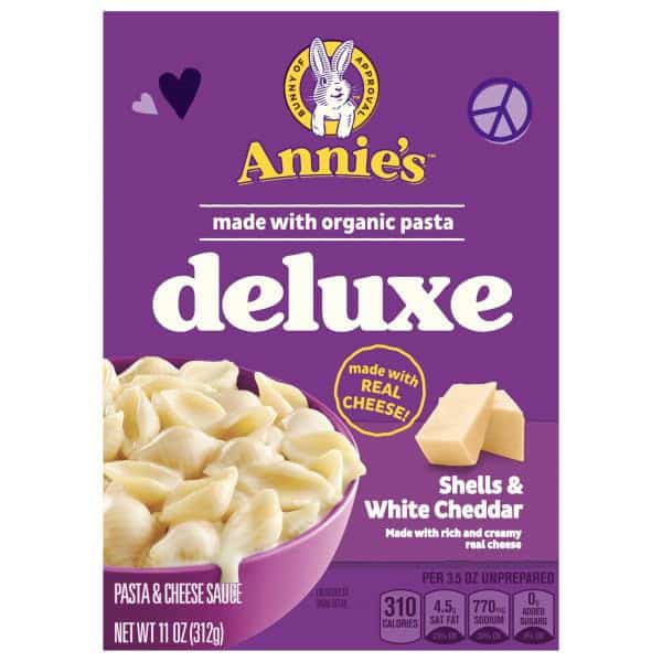 Annie's Deluxe Shells and White Cheddar