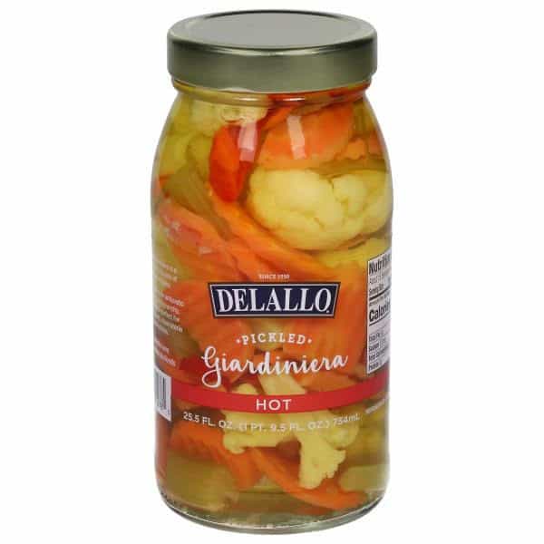 DeLallo Giardiniera, Pickled, Hot