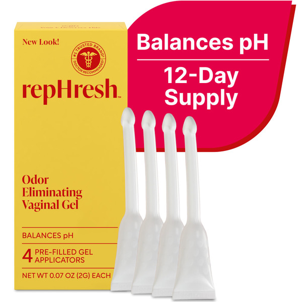 RepHresh Odor Eliminating Vaginal Gel Personal Lubricant