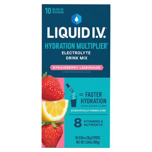 Liquid I.V. Electrolyte Drink Mix, Strawberry Lemonade