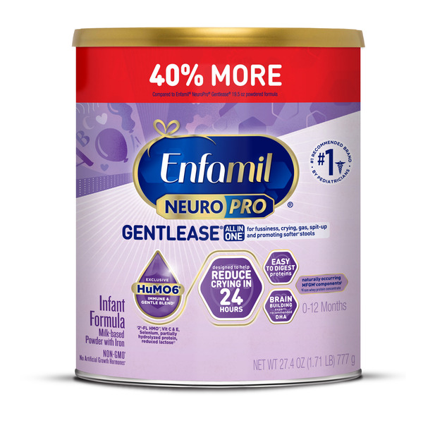 Enfamil® NeuroPro Gentlease Formula, Reduces Fussiness, Crying & Gas, Powder Can